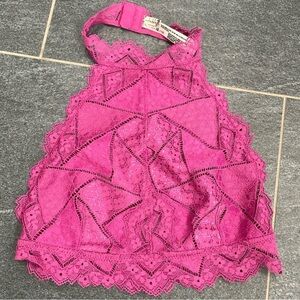Fuchsia High neck Bralette